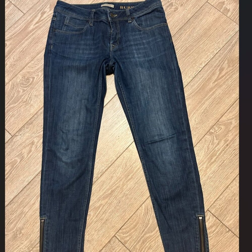BURBERRY BRIT ZIP LEG SKINNY JEANS 29